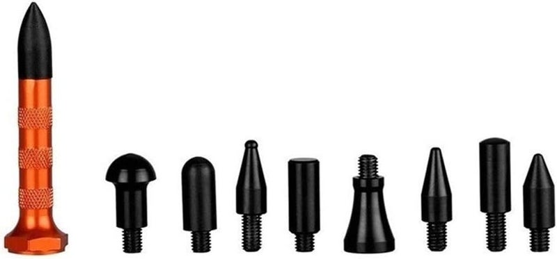 HiYi GS DIY Paintless Dent Repair Kit Metal Tap Down Pen with 9 Heads Tips Dent Removal Tools - Image 4